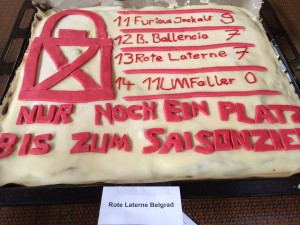 Der Siegerkuchen. Foto: Beate Wolff